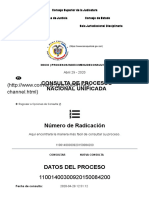 Consulta de Procesos Por Número de Radicación - Consejo Superior de La Judicatura