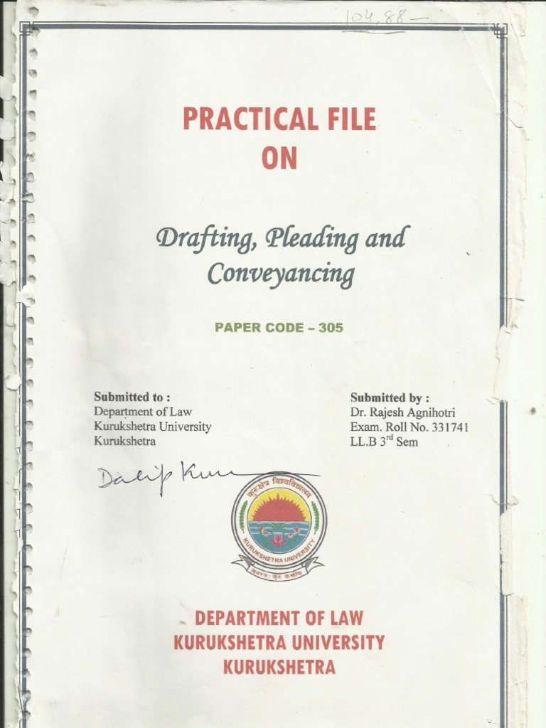 Drafting and Pleading | PDF
