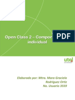 Open Class S2 Comportamiento Individual