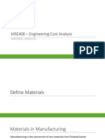 MSE406 - Chapter 3 - Material