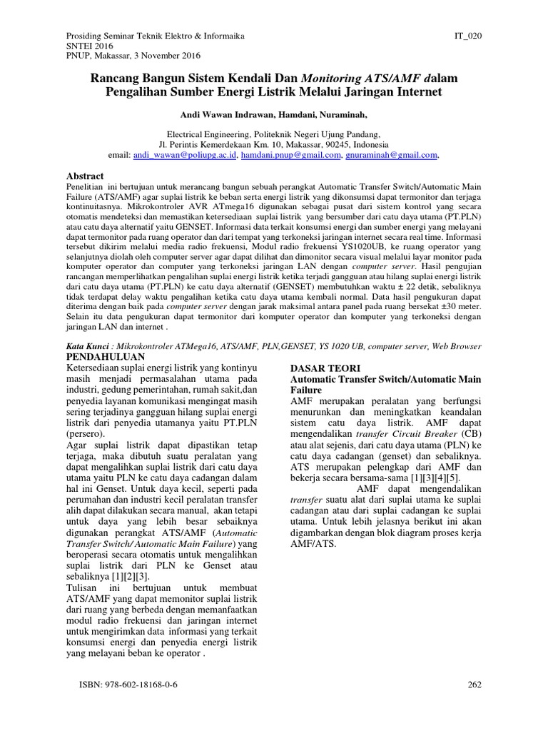 ATS Berbasis Arduino PDF | PDF