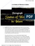 9 Paragraph On Status of Women in Islam - The College Study