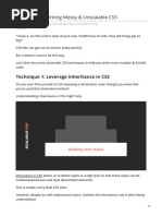Dev - To-How To Stop Writing Messy Amp Unscalable CSS