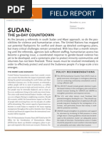 Sudan the 30-Day Countdown