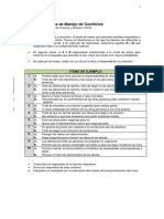 Cuestionario de Estilos Personales de Manejo de Conflictos