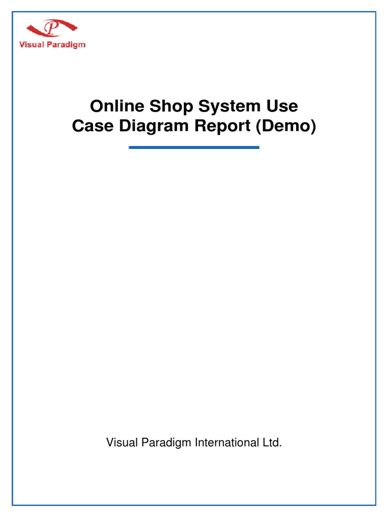 Online Shop System Use Case Diagram Report PDF | PDF | Delivery ...