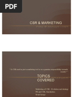 CSR & Marketing