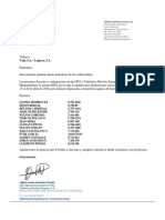 CARTA DE ACCESO Valu, S.A. Luijova, S.A PDF