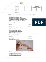 Science Test-Chapter 1 Matter