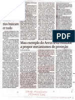 Mau Exemplo Do Aerus Leva Entidade A Propor Mecanismo de Proteção - May2006 - Gazeta Mercantil