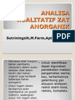 ANALISA KUALITATIF ZAT ANORGANIK NEW