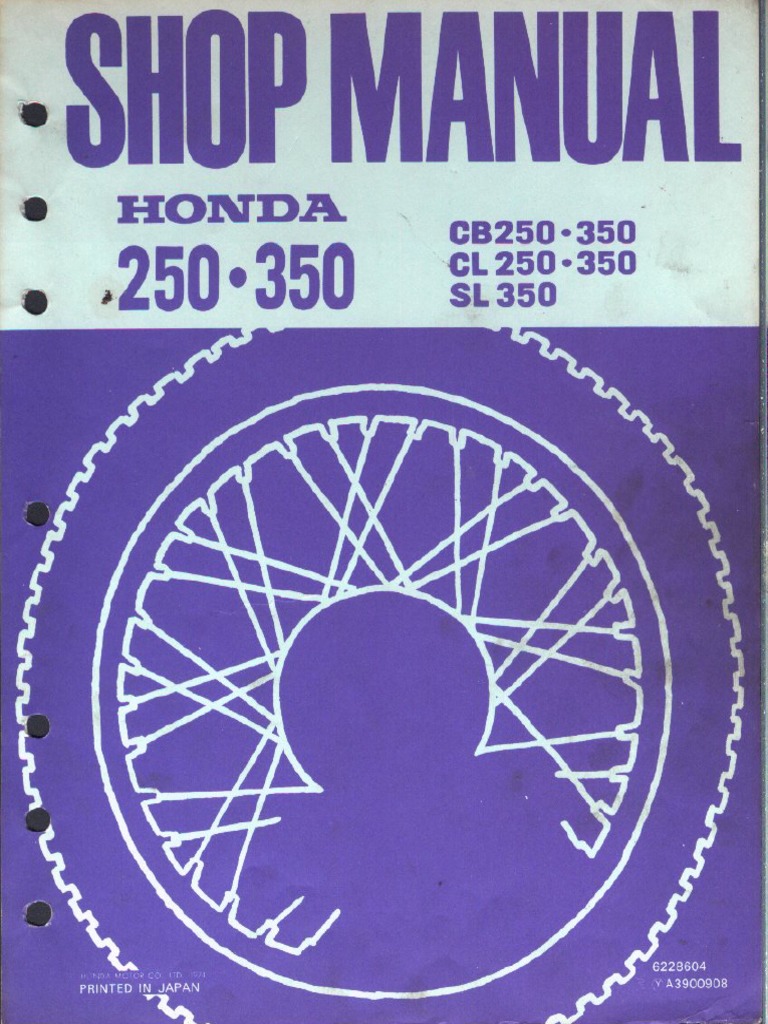 ass Switch フィギュア セット CB250,350, CL250,350, SL350 Service Manual ENG by Mosue | PDF