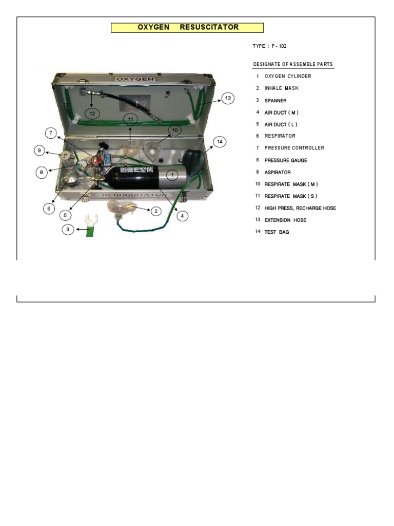 Oxygen Resuscitator | PDF | Breathing | Oxygen
