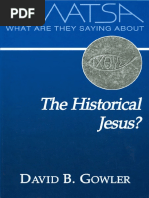 What Are They Saying About The Historical Jesus PDF