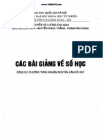 Các bài giảng về số học PDF