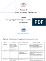 Typologie D'activités (Diapositives)
