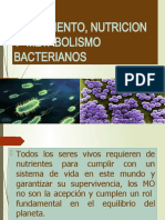 Crecimiento, Nutricion y Metabolismo Bacterianos