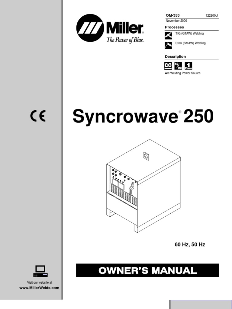 Miller syncrowave 250 deals