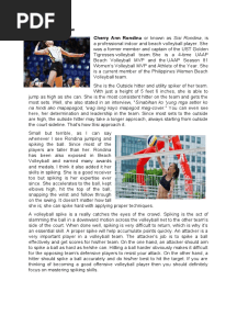 Spiking Skill Review Cherry Ann Rondina or Known As Sisi Rondina, Is