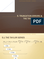 5 Truncation Errors & The Taylor Series