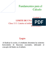 13.3 Límites en El Infinito. Asíntotas Horizontales