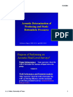 Acoustic Determination of Producing and Static Bottomhole Pressures