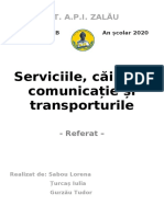 Serviciile (definire și tipuri)_ Căile de comunicație și transporturile (transporturile pe uscat, Europa-transporturi feroviare și rutiere)-Word