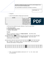 A-Soil Characteristics B - Social Economic Characteristics C - Physical Characteristics Example