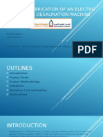 Design & Fabrication of An Electro Dialysis (ED)