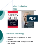 Alfred Adler's Individual Psychology Theory