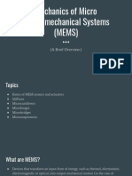 Mechanics of Micro Electromechanical Systems (MEMS) : (A Brief Overview.)