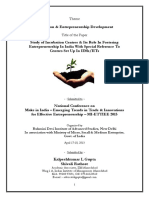Study of Incubation Centres and Its Role PDF