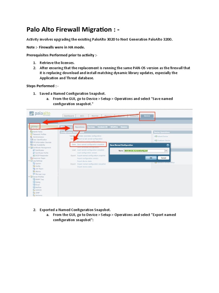 Palo Alto Firewall HA Migration Guide | PDF | Graphical User Interfaces ...