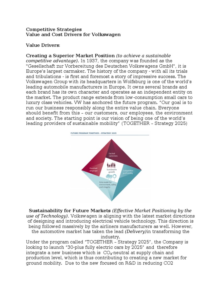 Volkswagen's Competitive Strategies Explained | PDF | Volkswagen ...
