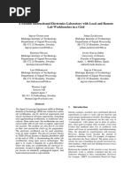 A Flexible Instructional Electronics Laboratory With Local and Remote Lab Workbenches in A Grid