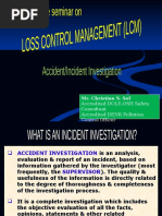 Accident Investigation & Analysis