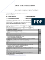 Test Conozca - Su - Estilo - Negociador