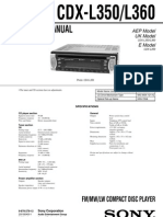 Service Manual: CDX-L350/L360