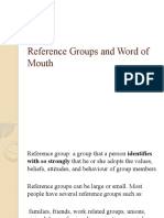 Reference Groups and Word of Mouth