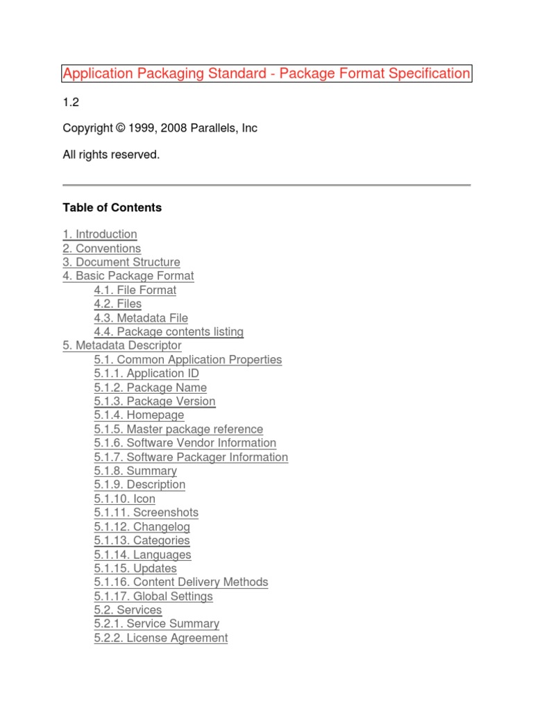 Application Packaging PDF | PDF | Xml Schema | Xml