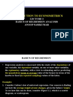 Introduction To Econometrics: Basics of Regression Analysis Anoop Sasikumar