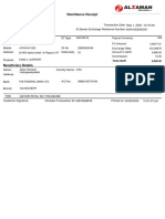 Remittance Receipt: Total QAR