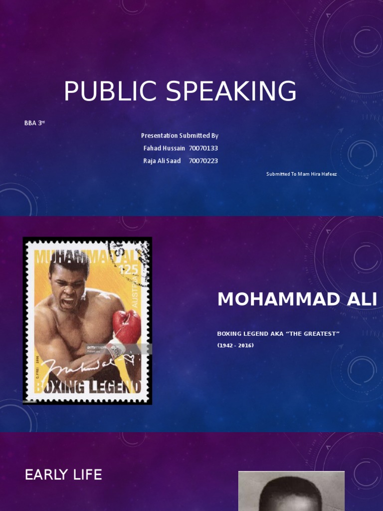 The Great Mohammad Ali Presentation - Exe | PDF | Muhammad Ali | Combat ...