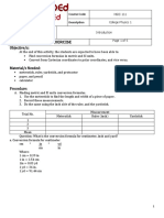 Physics Lab Conversion Formulas