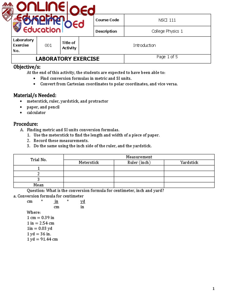 Metric and Coordinate Conversion Lab | PDF | Differential Geometry ...