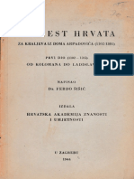 Poviest Hrvata Za Kraljeva Iz Doma Arpadovica Prvi Dio 1102-1205-Ferdo Sisic 1944 PDF