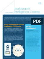 Cisco Stealthwatch® Threat Intelligence (TI) License