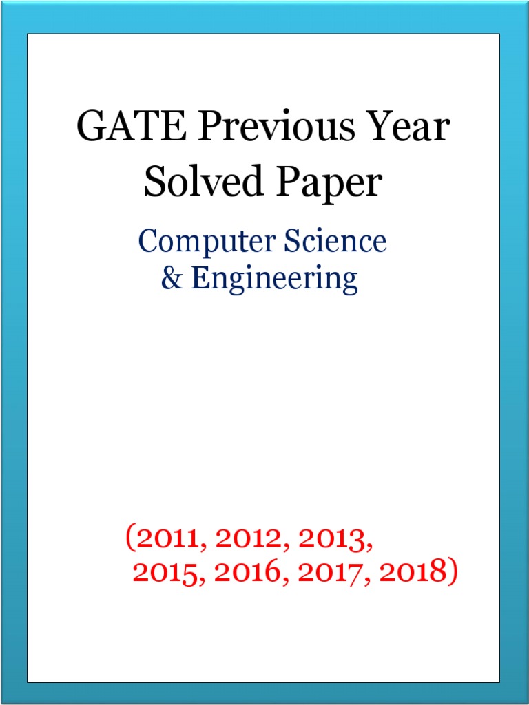 Gate 2011 12 13 15 16 17 18 PDF | PDF | Hypertext Transfer