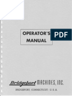 Bridgeport Turret Milling Machine Manual