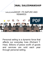 Professional Salesmanship: Salesmanship: Its Nature and Rewards